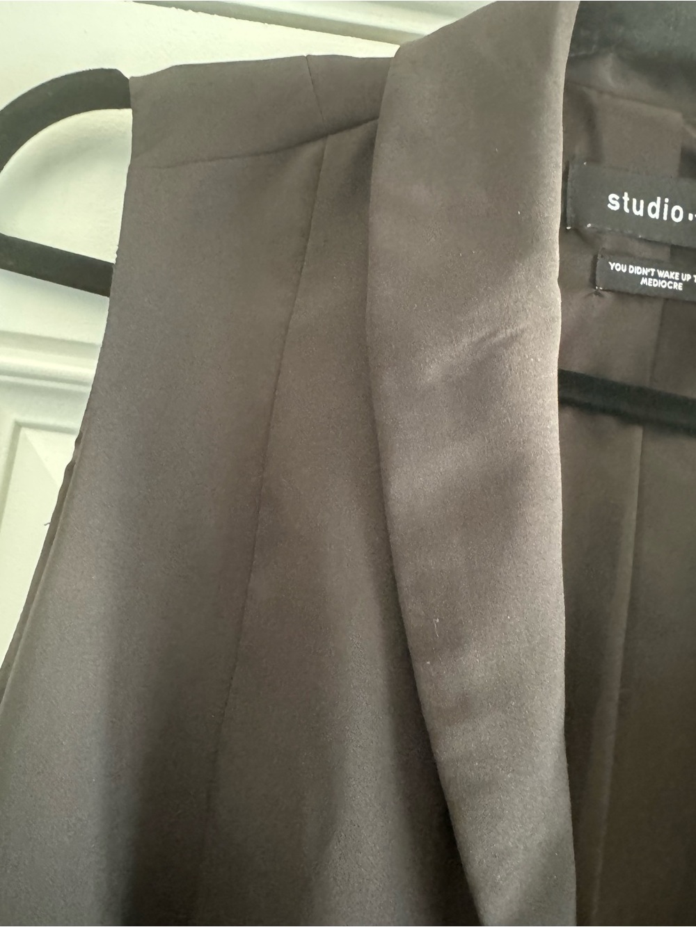 torrid Charcoal Sleeveless Draped Blazer Vest - Picture 5 of 9